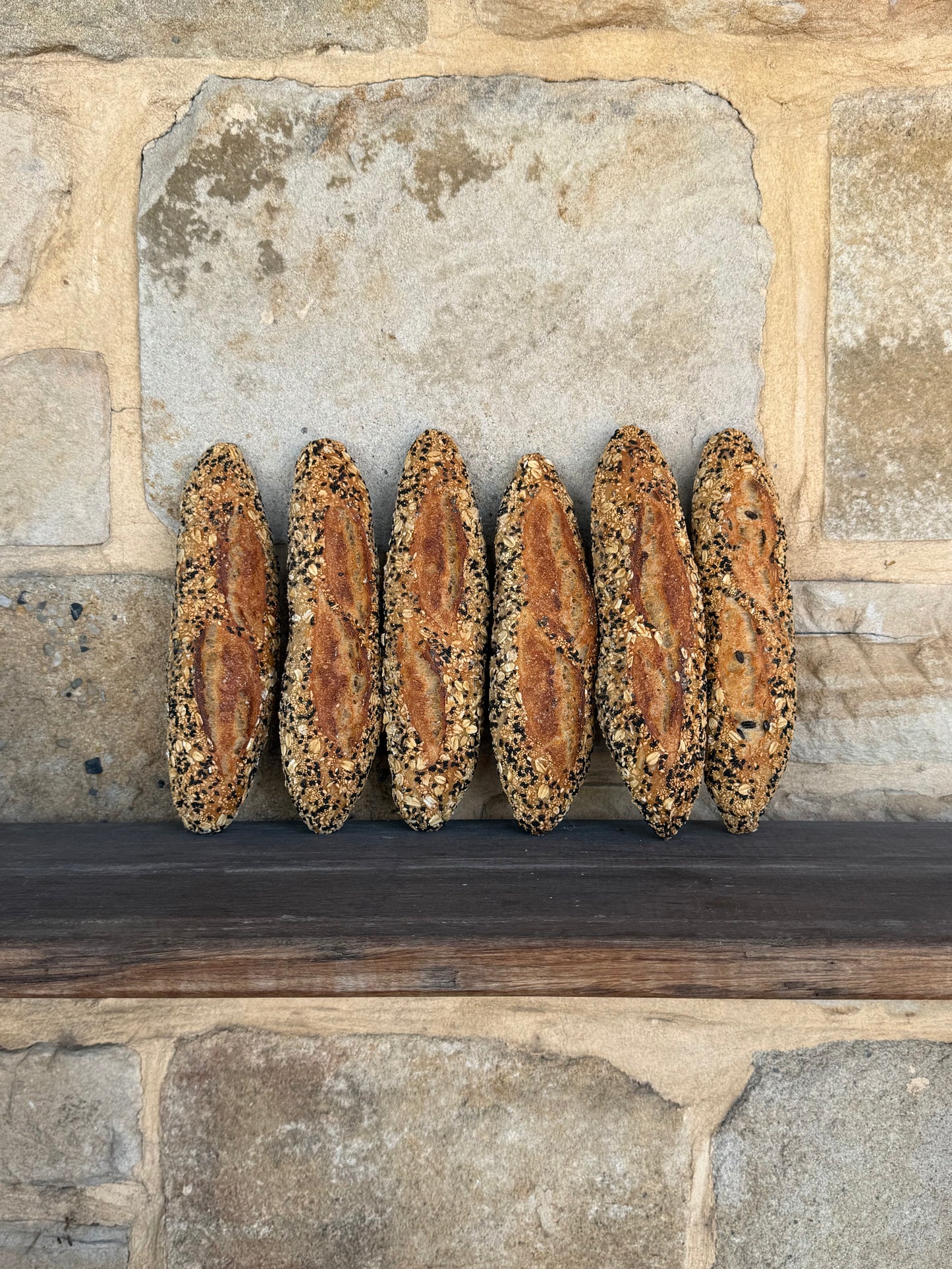 Seedy Sourdough Sticks 225g / 25cm